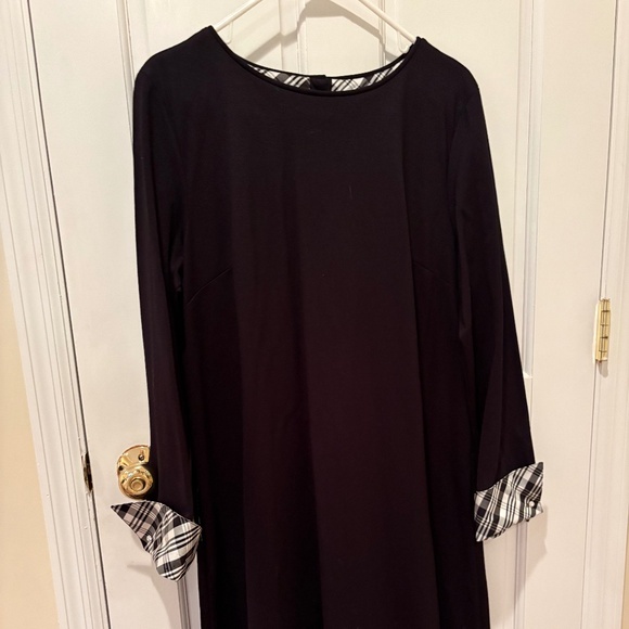 STUNNING SARA CAMPELL BLACK DRESS RHINESTONE BUTTONS CUTEST DETAIL SIZE XL - Picture 1 of 13